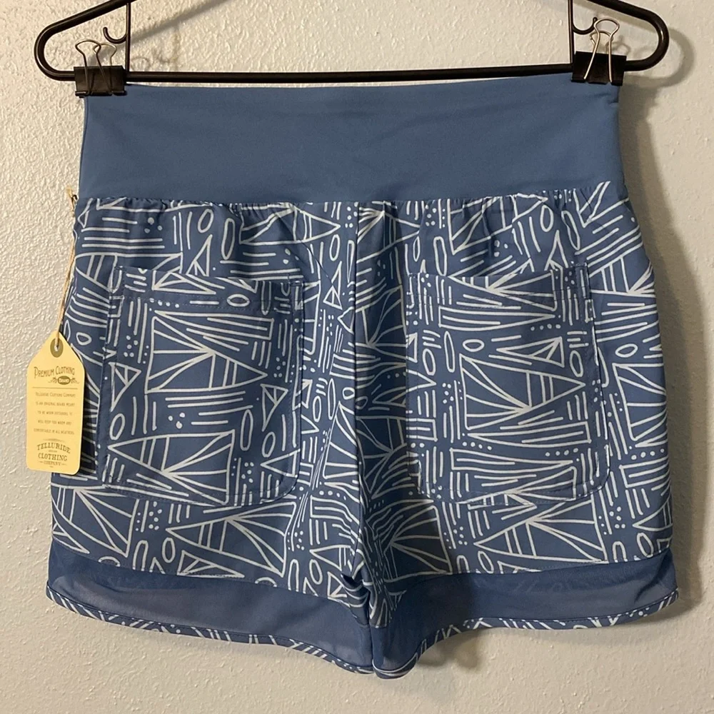 NWT Telluride Clothing Company Mesh Hem Shorts